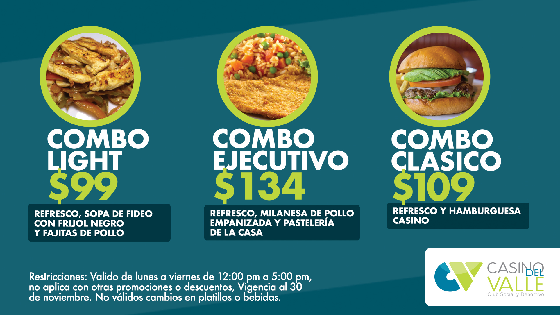 ¡Tenemos nuevas promociones en el Restaurante!